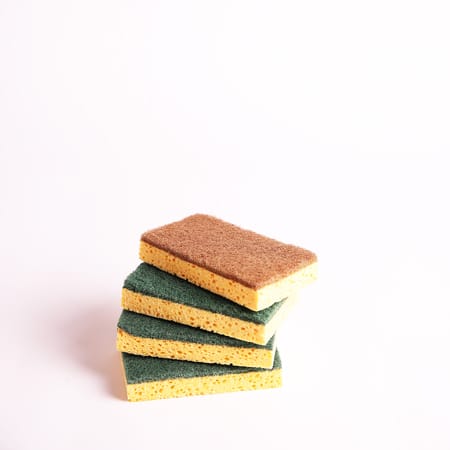 Ecodis brown / green scourer sponge